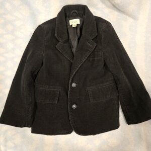Kids black corduroy jacket size 4